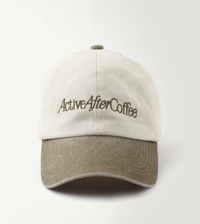 ActiveAfterCoffee Serif Logo Cap