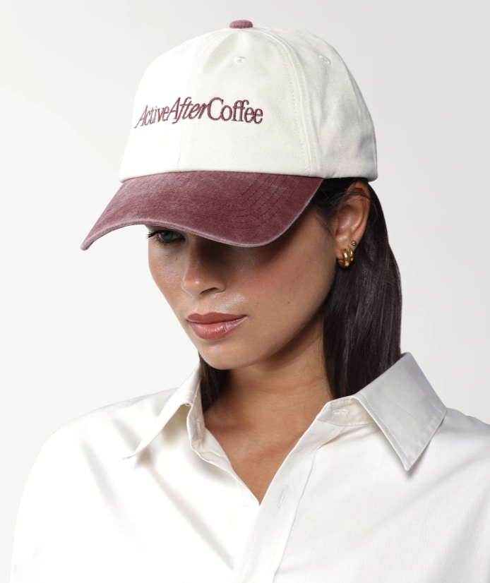ActiveAfterCoffee Serif Logo Cap