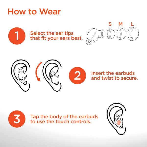 How to wear SleepEEZ Mini Earbuds