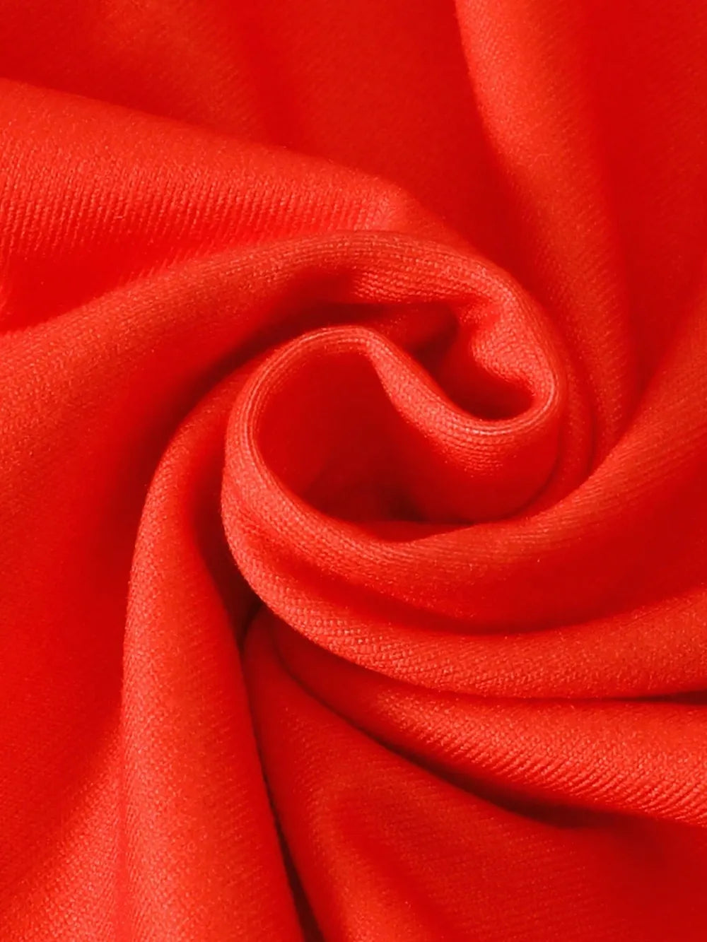Close-up of red fabric with folds