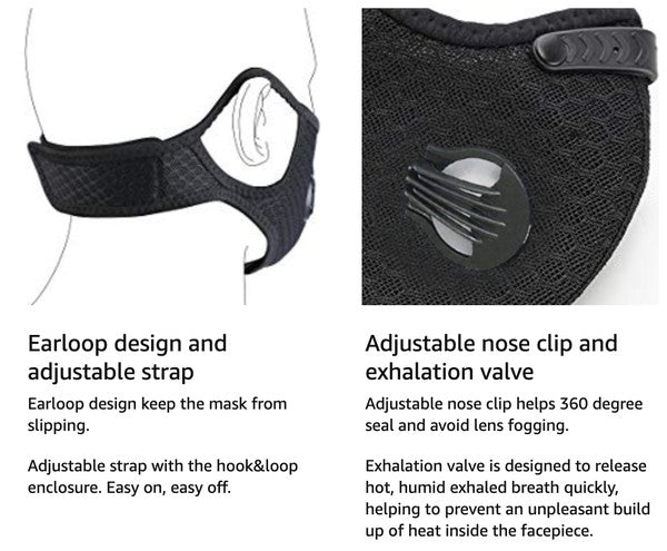 Whether you're cycling through traffic, running dusty trails, or powering through outdoor workouts, the Sports Face Mask with Activated Carbon Filter is your shield against the elements. Designed for athletes and active lifestyles, it combines breathable comfort with advanced filtration—so you can focus on performance, not pollution