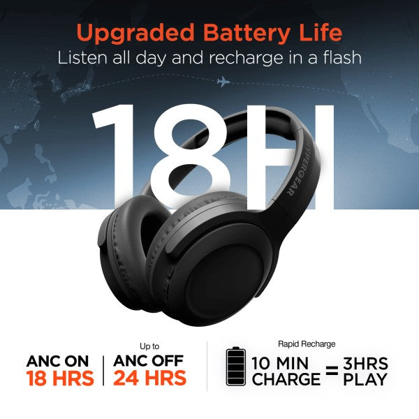 Listen all day and recharge your Stealth2 ANC Headphones