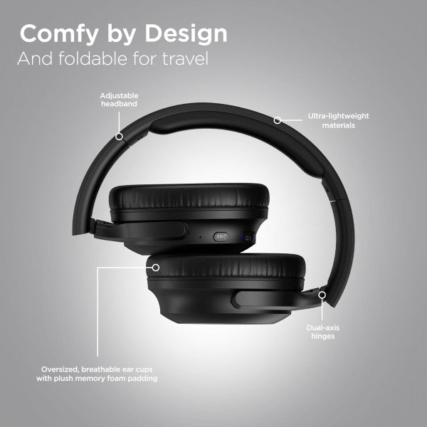 Stealth2 ANC Headphones comfy by design