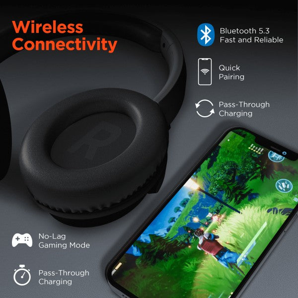Stealth2 ANC Headphones with wireless connectivity