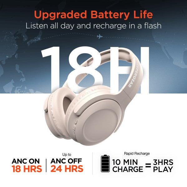 Stealth2 ANC Headphones upgraded battery life