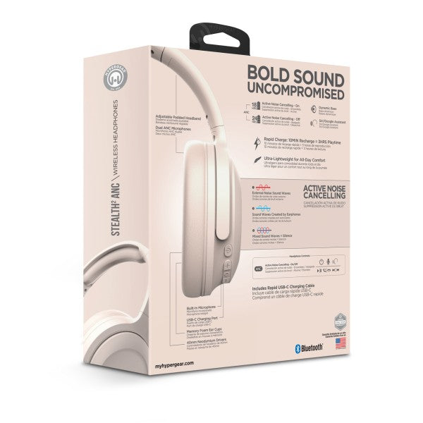 Uncompromised Stealth2 ANC Headphones for Bold Sound