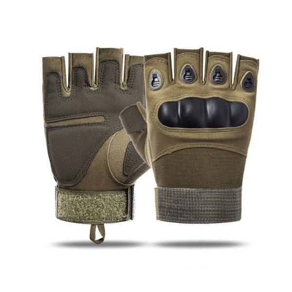 Built for battle and designed for dexterity, these Tactical Military Fingerless Airsoft Gloves are your go-to gear for airsoft, paintball, tactical training, and outdoor missions. With reinforced knuckles and breathable materials, they deliver the perfect balance of protection, flexibility, and grip—without sacrificing speed.