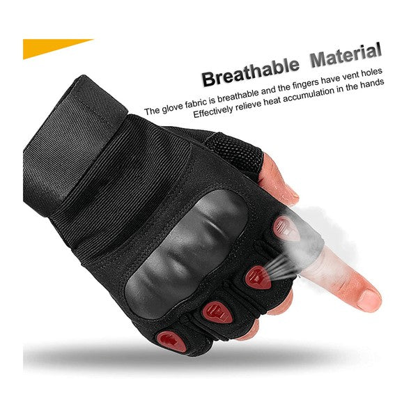 Built for battle and designed for dexterity, these Tactical Military Fingerless Airsoft Gloves are your go-to gear for airsoft, paintball, tactical training, and outdoor missions. With reinforced knuckles and breathable materials, they deliver the perfect balance of protection, flexibility, and grip—without sacrificing speed.