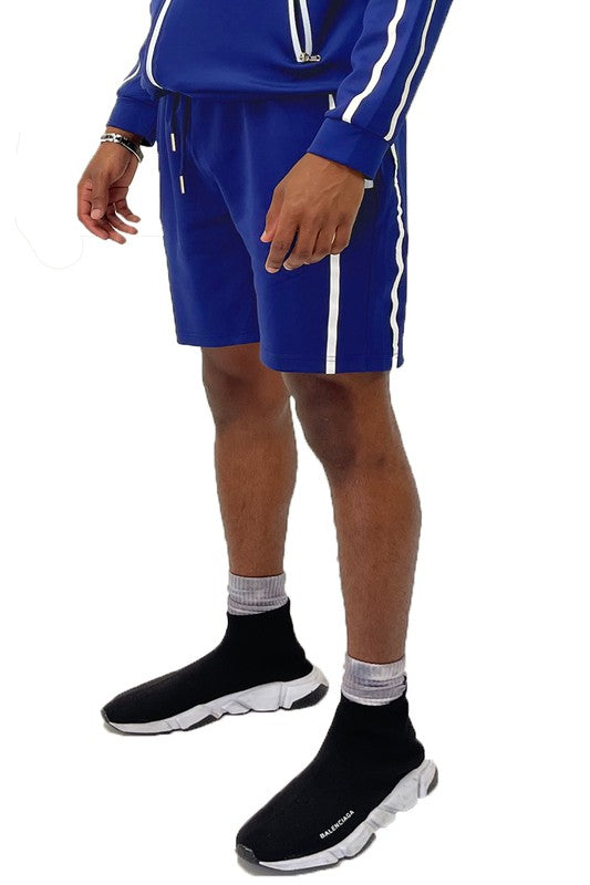 Elevate your everyday look with Taped Stripe Shorts—where comfort meets bold design. Featuring contrast side stripes that add a pop of energy, these shorts are perfect for workouts, hangouts, or laid-back weekends. Whether you're hitting the gym or the streets, they deliver effortless style and movement.