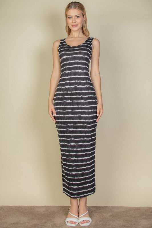 Tie Dye Bodycon Maxi Dress