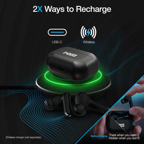 Using USB-C and Wireless to Recharge Xpods ANC Earbuds