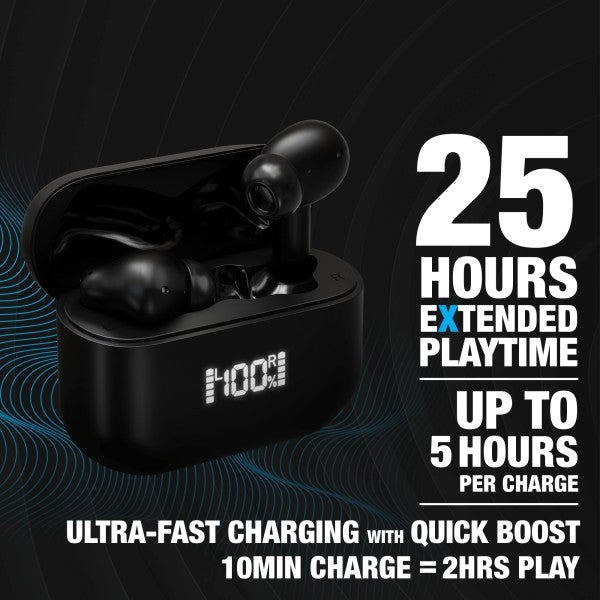 Extend Xpods ANC Earbuds to 25 hours of playtime