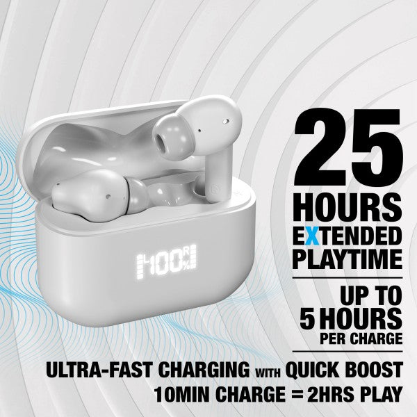 Extend your Xpods ANC Earbuds 25 hours