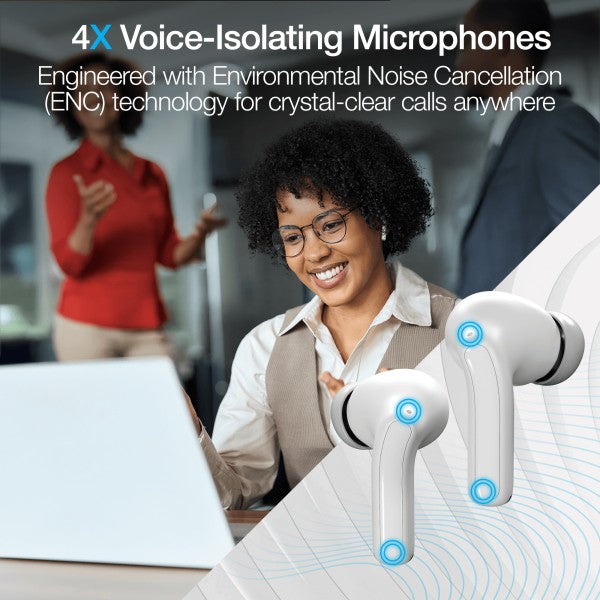 Xpods ANC Earbuds 4X Voice-isolating microphone
