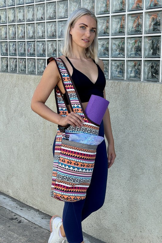 Upgrade your yoga game with the Yoga Mat Tote Bag featuring Large Side Pockets—a sleek, spacious solution for yogis who like to stay organized. Whether you're heading to the studio, the park, or a weekend retreat, this tote keeps your mat secure and your essentials close.