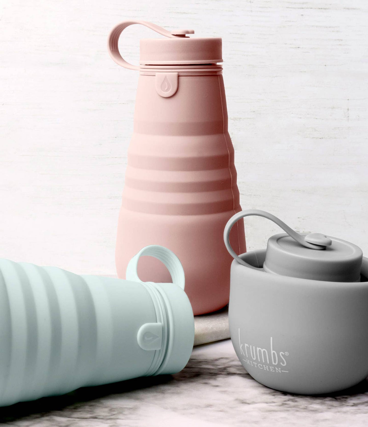 Krumbs Kitchen® Essentials Collapsible Silicone Water Bottle