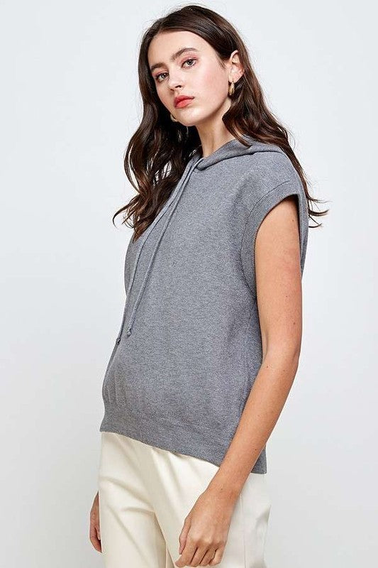 High Quality Knit Hoodie Vest