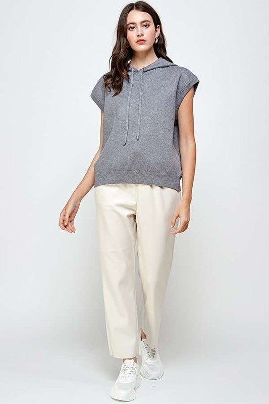 High Quality Knit Hoodie Vest