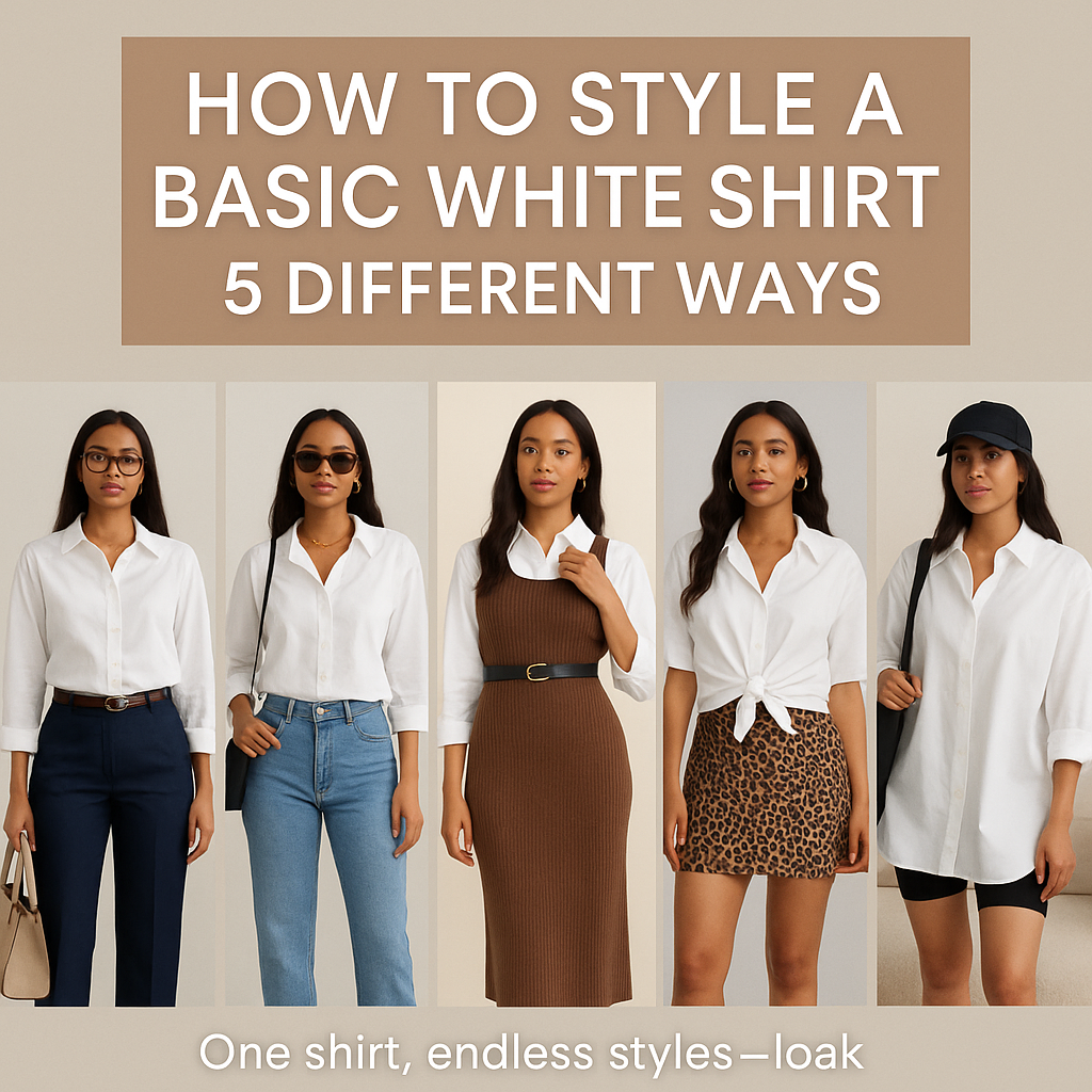 How to Style a Basic White Shirt 5 Different Ways
