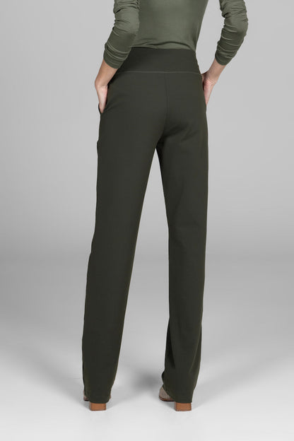 NINA STRAIGHT LEG PANT: LODEN GREEN