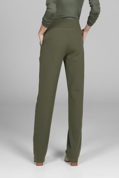 NINA STRAIGHT LEG PANT: FOREST NIGHT