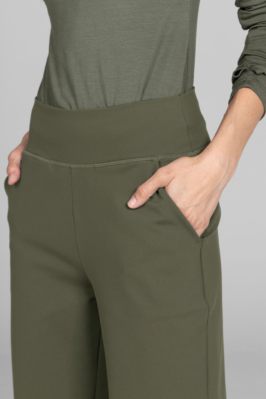 NINA STRAIGHT LEG PANT: FOREST NIGHT