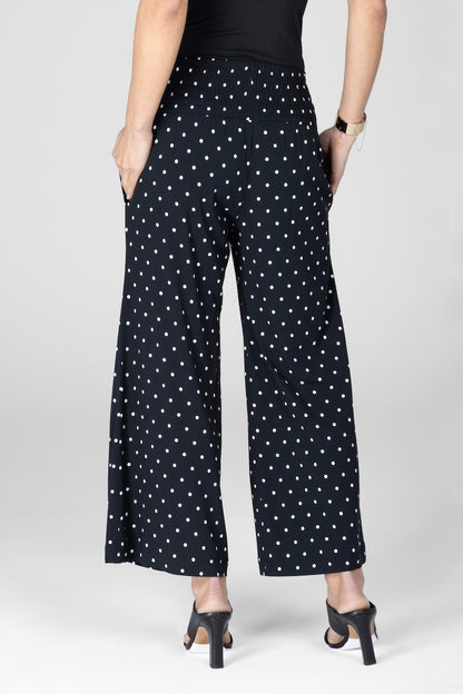 PORTOFINO ANKLE PANT: BLACK DOT