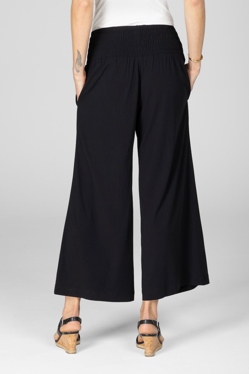 PORTOFINO ANKLE PANT: BLACK