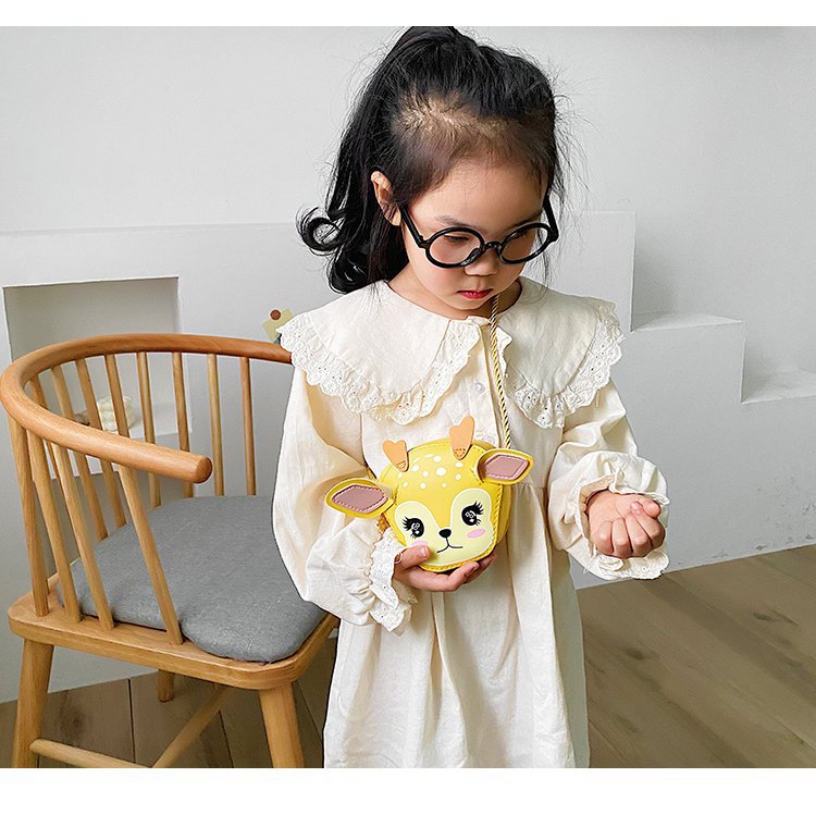 Cartoon deer print baby coin purse