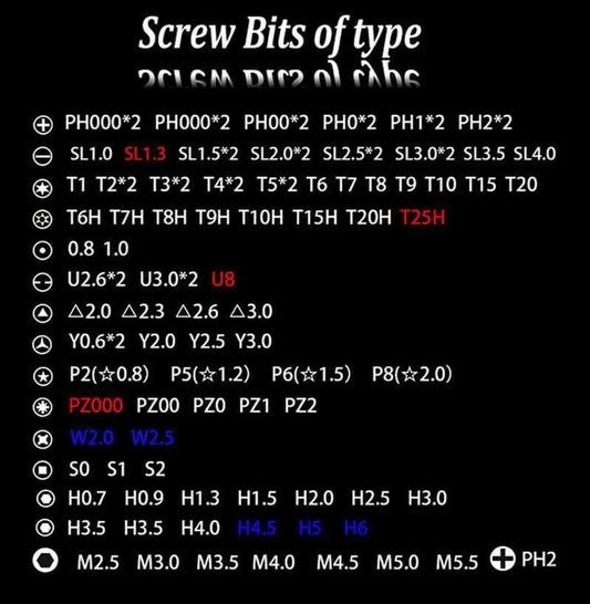 117-Piece Magnetic Screwdriver Kit for iPhone & MacBook
