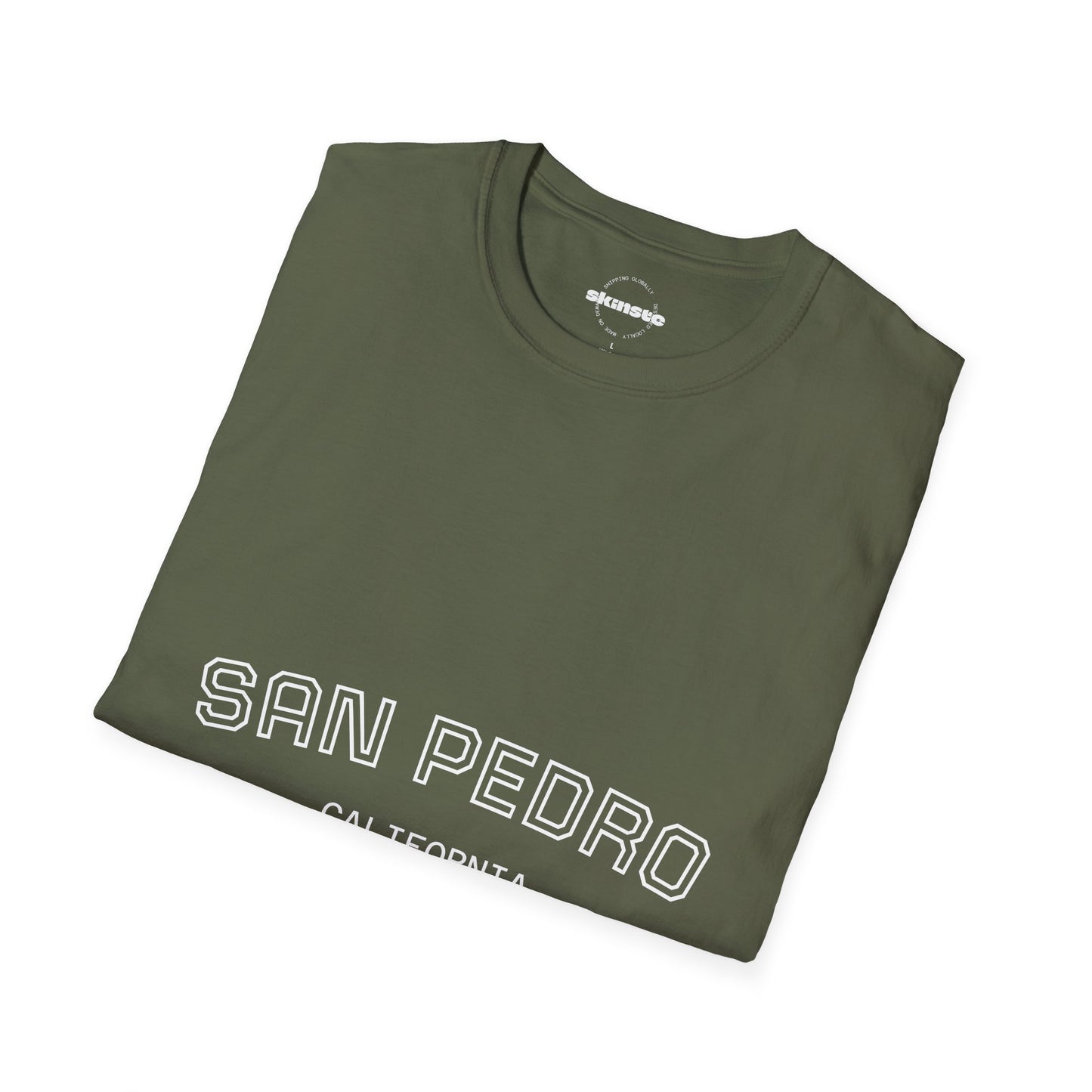 San Pedro California Tee — Minimal Coastal Graphic T-Shirt