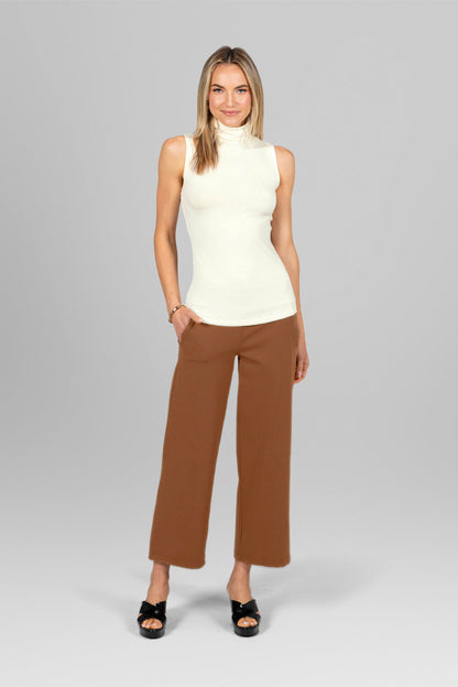 TRAVELER ANKLE PANT: DARK KHAKI