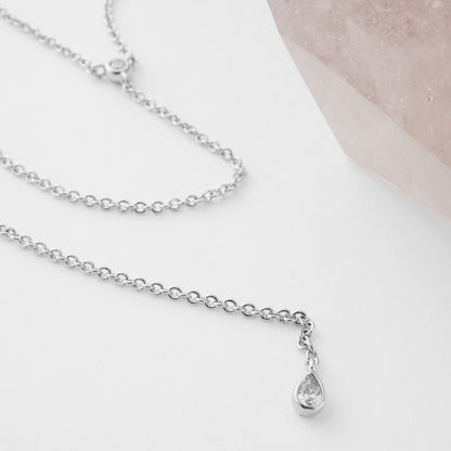 Crystal Lariat Necklace