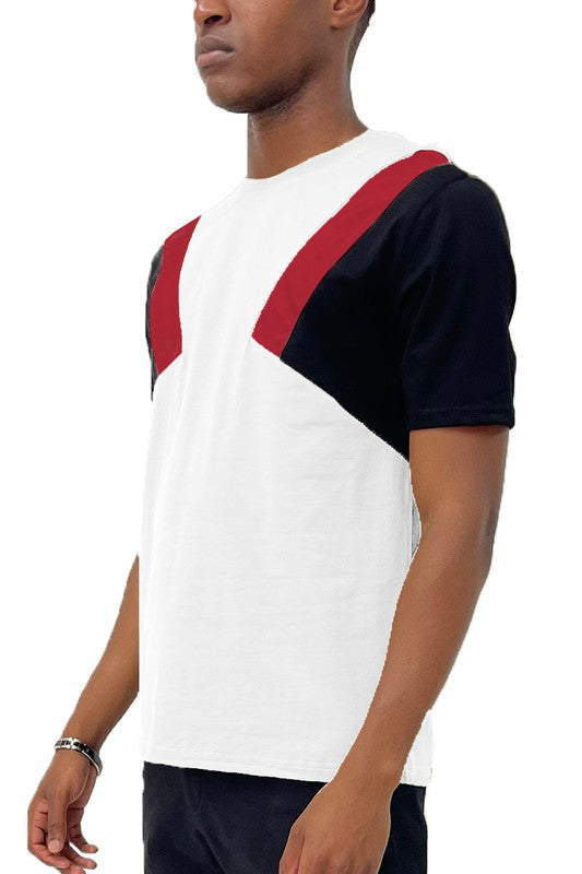 Color Block Short Sleeve Tshirt