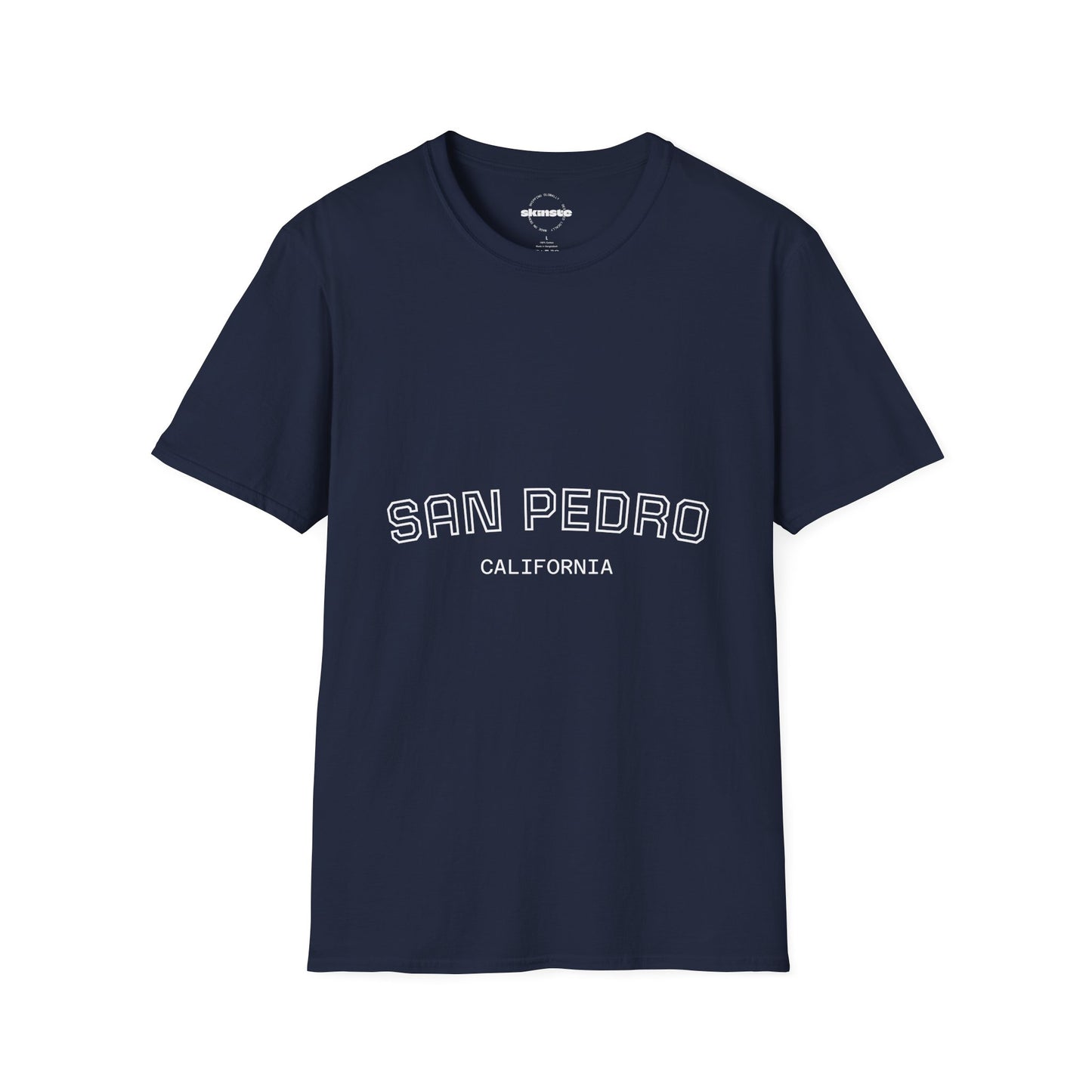 San Pedro California Tee — Minimal Coastal Graphic T-Shirt