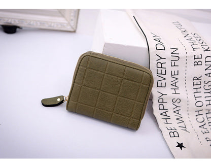 Lingge embossed coin purse