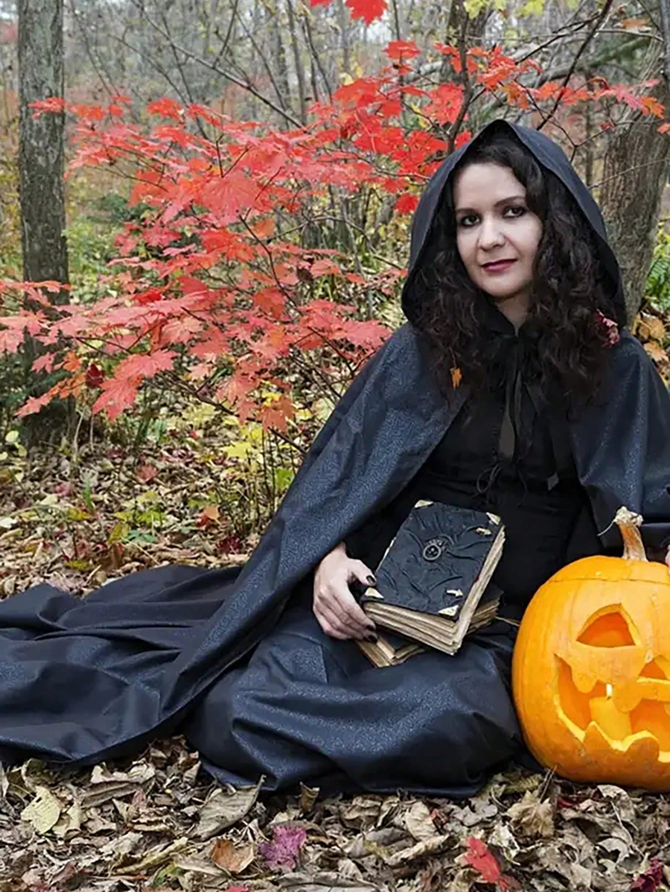 Halloween Hooded Cloak/Cape Costume for Men & Women