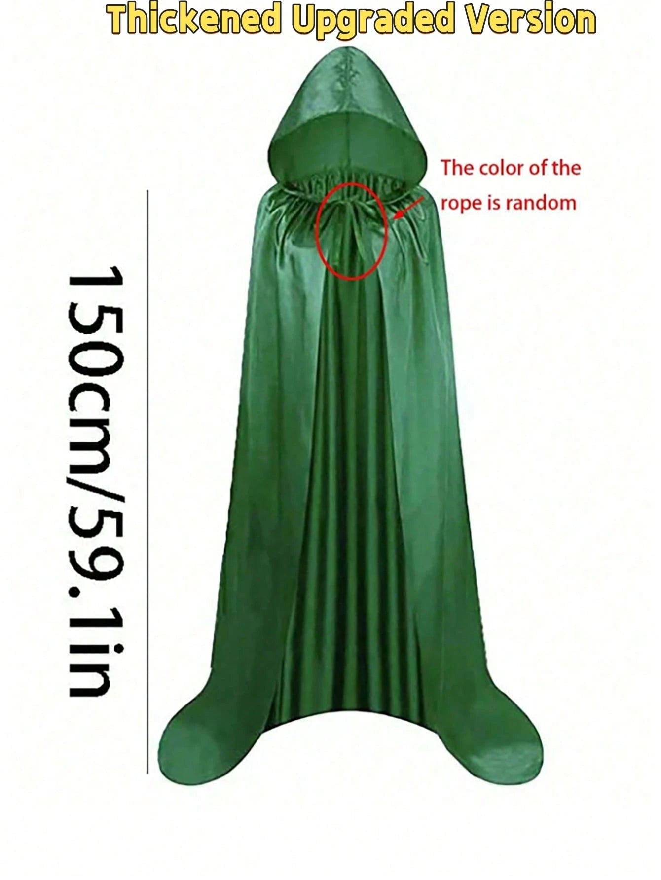 Halloween Hooded Cloak/Cape Costume for Men & Women