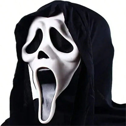 Ghost Face Scream Movie Horror Mask Halloween Killer Cosplay Adult Costume Props