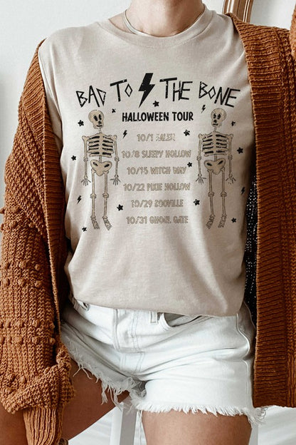 Bad To The Bone Halloween Tour Graphic Tee