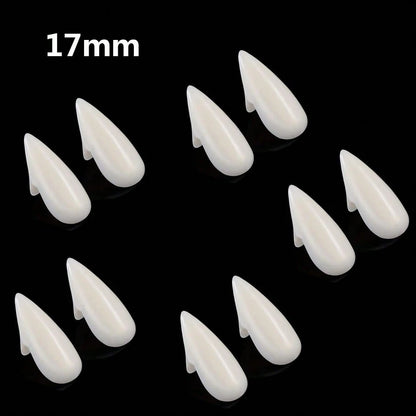 Vampire Teeth Fangs for Halloween – Realistic Reusable Vampire Fangs for Men & Women | Cosplay Costume Fake Teeth | Halloween Party Makeup Accessory