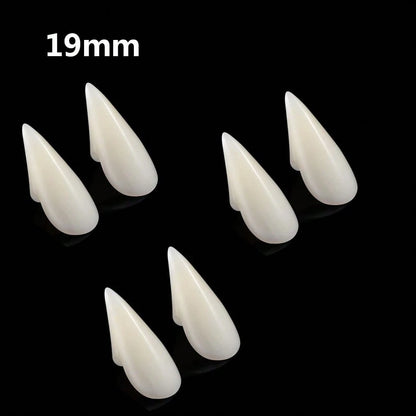 Vampire Teeth Fangs for Halloween – Realistic Reusable Vampire Fangs for Men & Women | Cosplay Costume Fake Teeth | Halloween Party Makeup Accessory