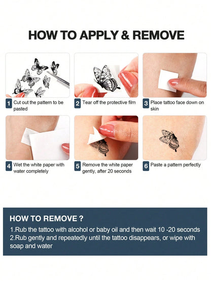 3 Horrible, Realistic, Fake Bloody Palm Wound Suture Scars Waterproof Temporary Tattoo Stickers