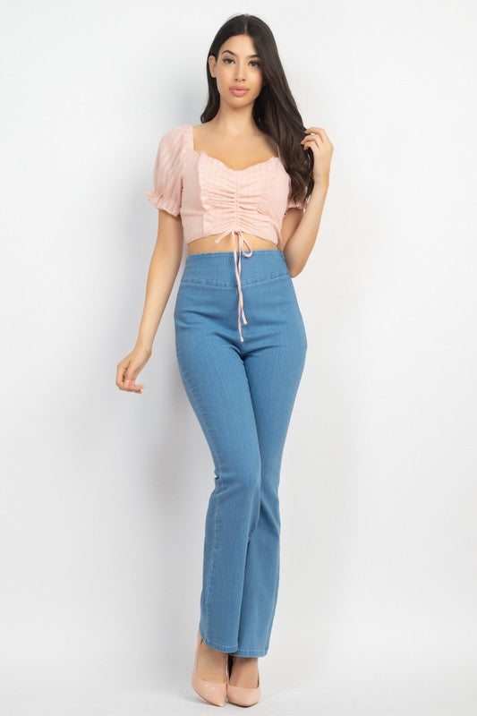 High-Rise Flare Denim Jeans