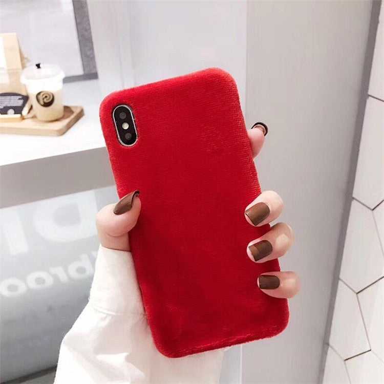 Plush coin purse phone case