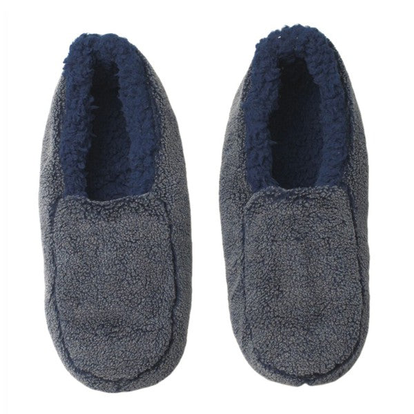 Sherpa Blue - Men's Cozy Sherpa House Slippers