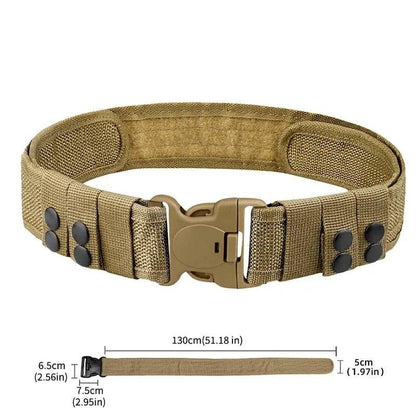 1pc Quick Release Tactical Belt for Men Fashion Style Combat Belt for Outdoor Activities and Fishing