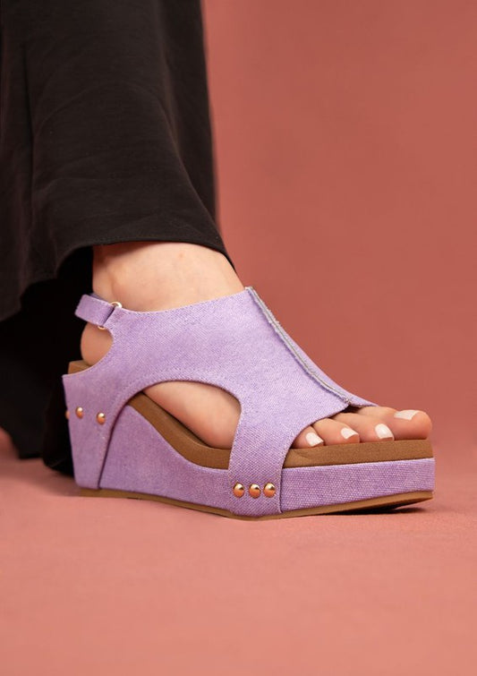 Canva Sling Back Wedge