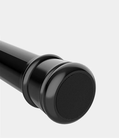 Black Adjustable Tension Curtain Rod 41-76 inches