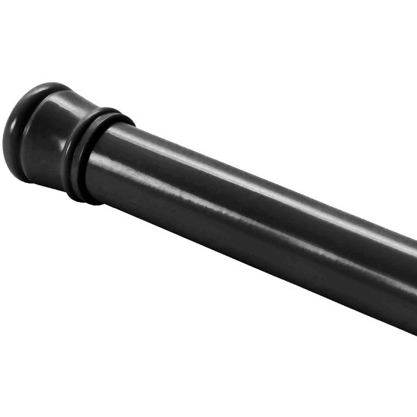 Black Adjustable Tension Curtain Rod 41-76 inches